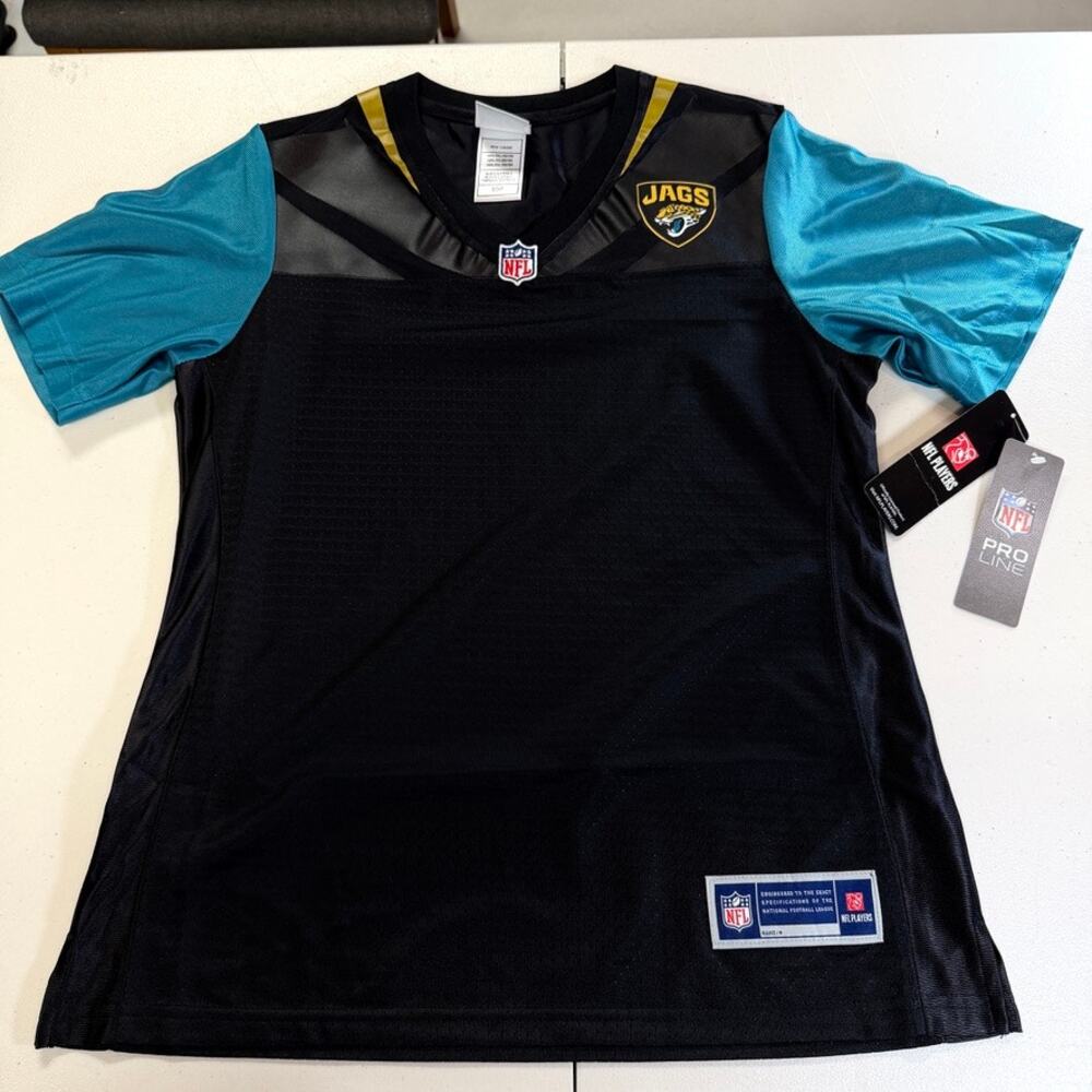 Jacksonville Jaguars NFL Pro Line Women's Blank Black Football Jersey Small NWT